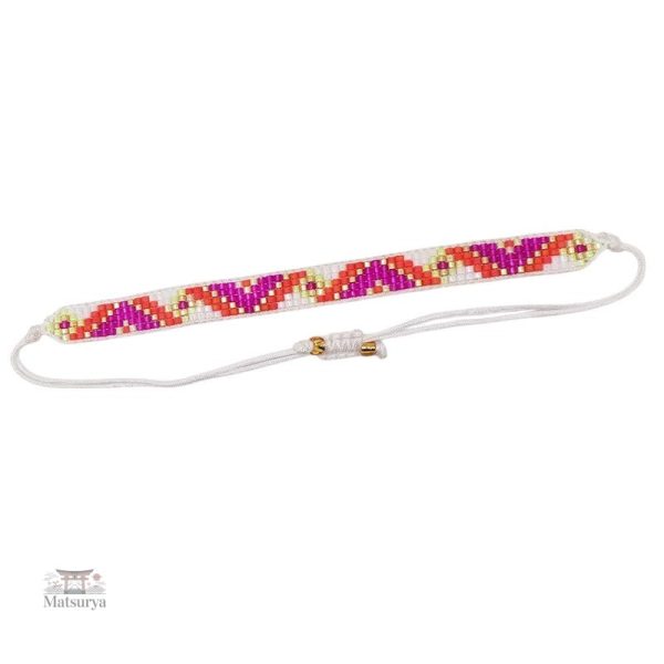 Bracelet Miyuki Tila Multicolore Tissé - vue 3