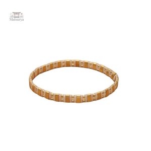 Bracelet Miyuki Tila doré raffiné