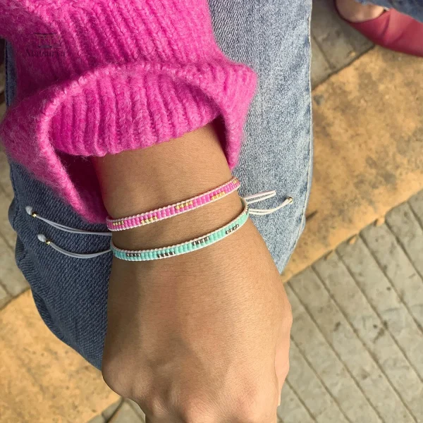 Bracelet en perles Miyuki aux couleurs vives