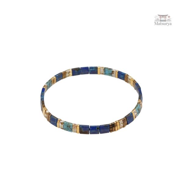 Bracelet coloré Miyuki Tila, inspiration vintage