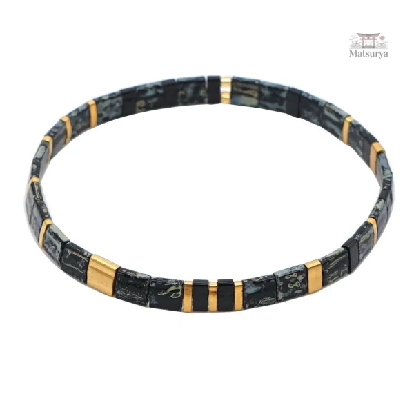 Bracelet Miyuki avec perles Tila, look rétro