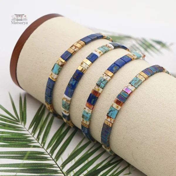 Bracelet Miyuki Tila, accessoire tendance rétro