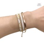 Bracelet tissé Miyuki en couleurs douces