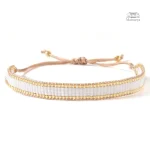 Miyuki bracelet aux teintes délicates en Tila
