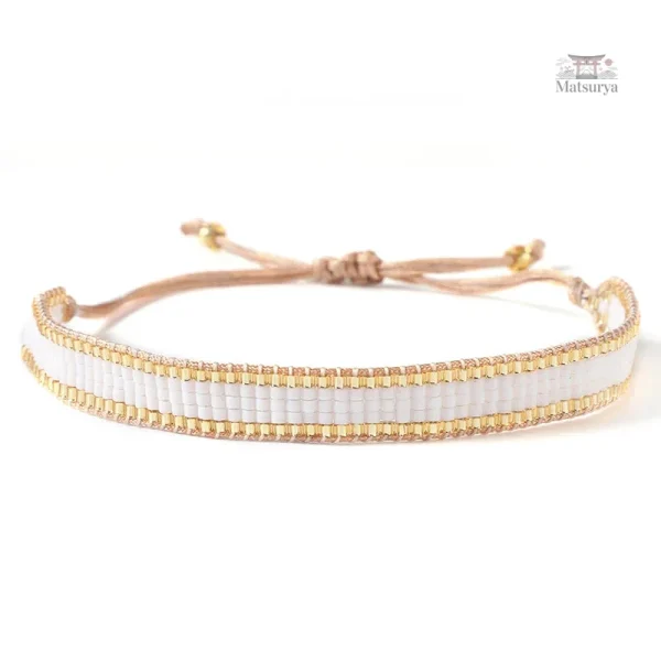 Miyuki bracelet aux teintes délicates en Tila