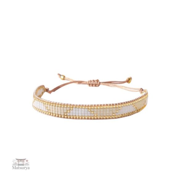 Miyuki bracelet tissé aux teintes pastel
