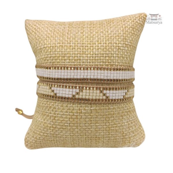 Bracelet pastel en perles Miyuki Tila