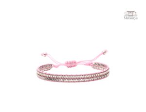 Bracelet Tila en verre camel, style moderne et artisanal