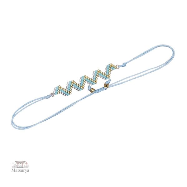 Bracelet Miyuki Tila, unisex avec zigzag coloré