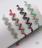 Bracelet Miyuki Tila avec motif en zigzag
