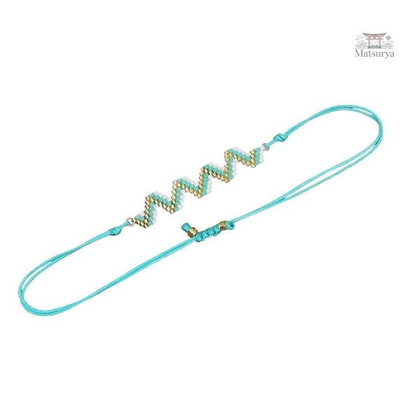 Bracelet Miyuki Tila Zigzag en perles colorées - vue 9