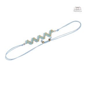 Bracelet Miyuki Tila, création artisanale unique