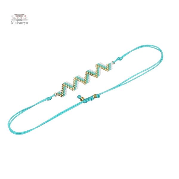 Bracelet coloré Miyuki Tila, style contemporain