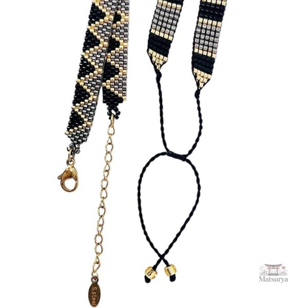 Bracelet Miyuki en inox avec motif dégradé