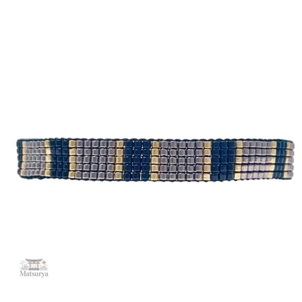 Miyuki bracelet tissé en acier de couleur dégradée