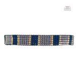 Bracelet Miyuki tissé dégradé en inox - vue 3