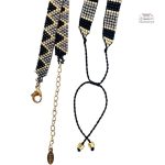 Bracelet Miyuki tissé dégradé en inox - vue 4