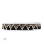 Miyuki bracelet tissé en inox dégradé