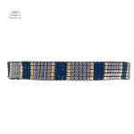 Bracelet dégradé en inox tissé à la main