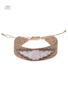 Miyuki bracelet avec motif mauvais Œil, design unique