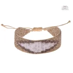 Bracelet en perles, design Miyuki mauvais Œil distinctif
