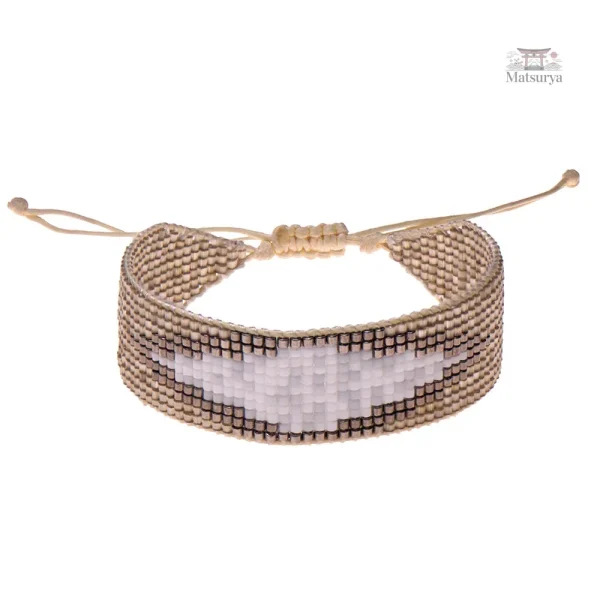 Bracelet en perles, design Miyuki mauvais Œil distinctif