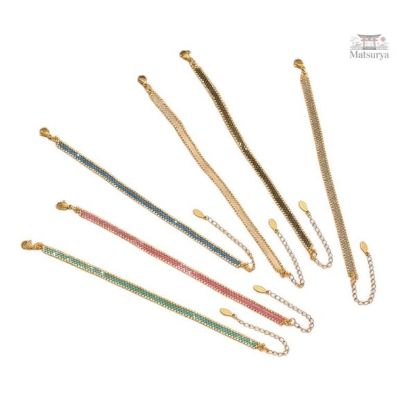 Bracelet tissé avec perles Miyuki colorées