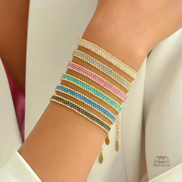 Bracelet Miyuki en perles multicolores