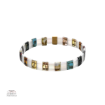 Bracelet Miyuki élégant fait de verre de cristal
