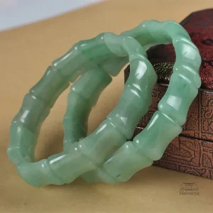 Bracelet jade Japonais perlé élégant