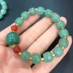Bracelet perlé jade, accessoire Japonais