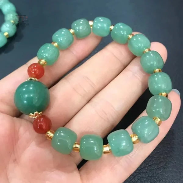 Bracelet perlé jade, accessoire Japonais