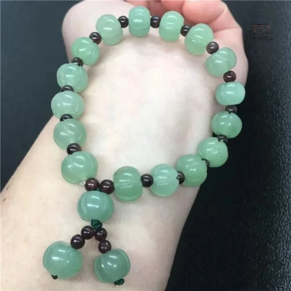 Bracelet en jade perlé, touche Japonaise
