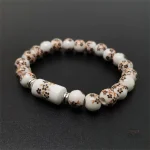 Bracelet en porcelaine avec perles japonaises