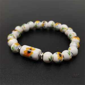 Bracelet en porcelaine, style japonais raffiné