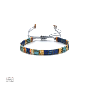 Bracelet Miyuki perles plates colorées