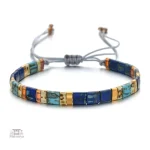 Bracelet perles plates design Miyuki