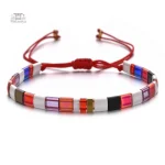 Bracelet léger en perles plates Miyuki