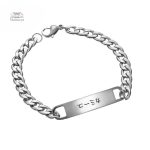 Bracelet en acier, esthétique japonaise