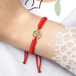 Bracelet japonais en corde tressée, symbole de chance