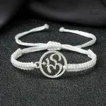 Corde tressée japonaise, bracelet porte-bonheur