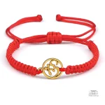 Porte-bonheur japonais, bracelet en corde colorée