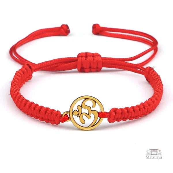 Porte-bonheur japonais, bracelet en corde colorée