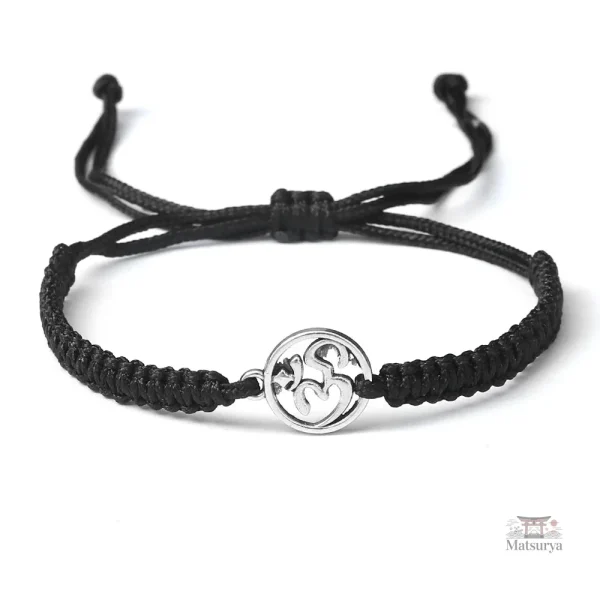 Corde tressée, bracelet porte-bonheur en design japonais