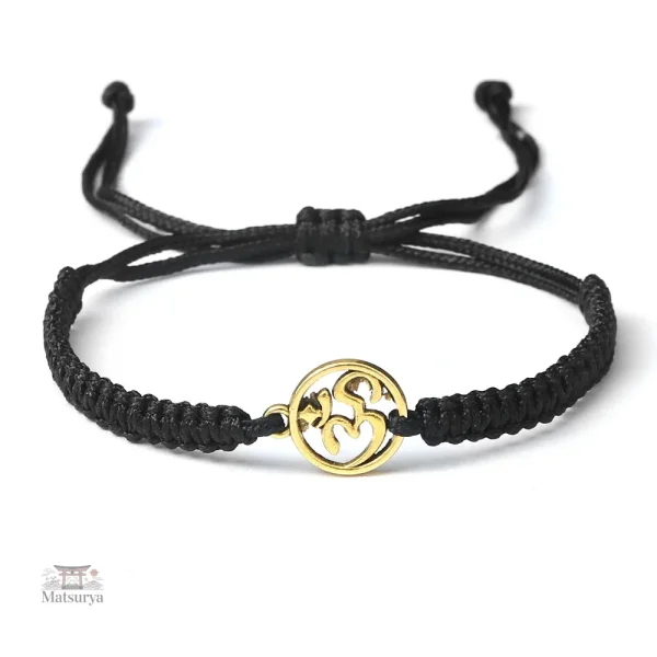 Accessoire japonais, bracelet en corde porte-bonheur