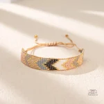 Bracelet perles tissées Miyuki délicat