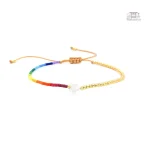 Bracelet Miyuki aux teintes arc-en-ciel pour un look estival