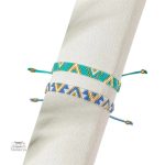 Bracelet tissé Miyuki en design moderne