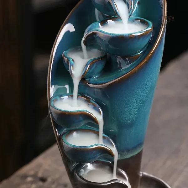 Fontaine à Encens en design cascade pour méditation