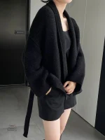Veste Kimono Tricotée Femme